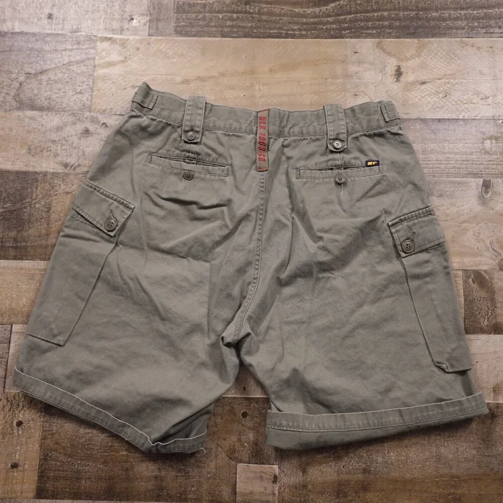 DEX 1963‎ Co Men's Cargo Shorts – Olive Green, Size 34